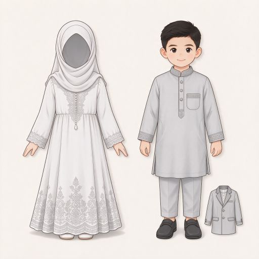 Children's Muslim garments and modest clothing wholesale